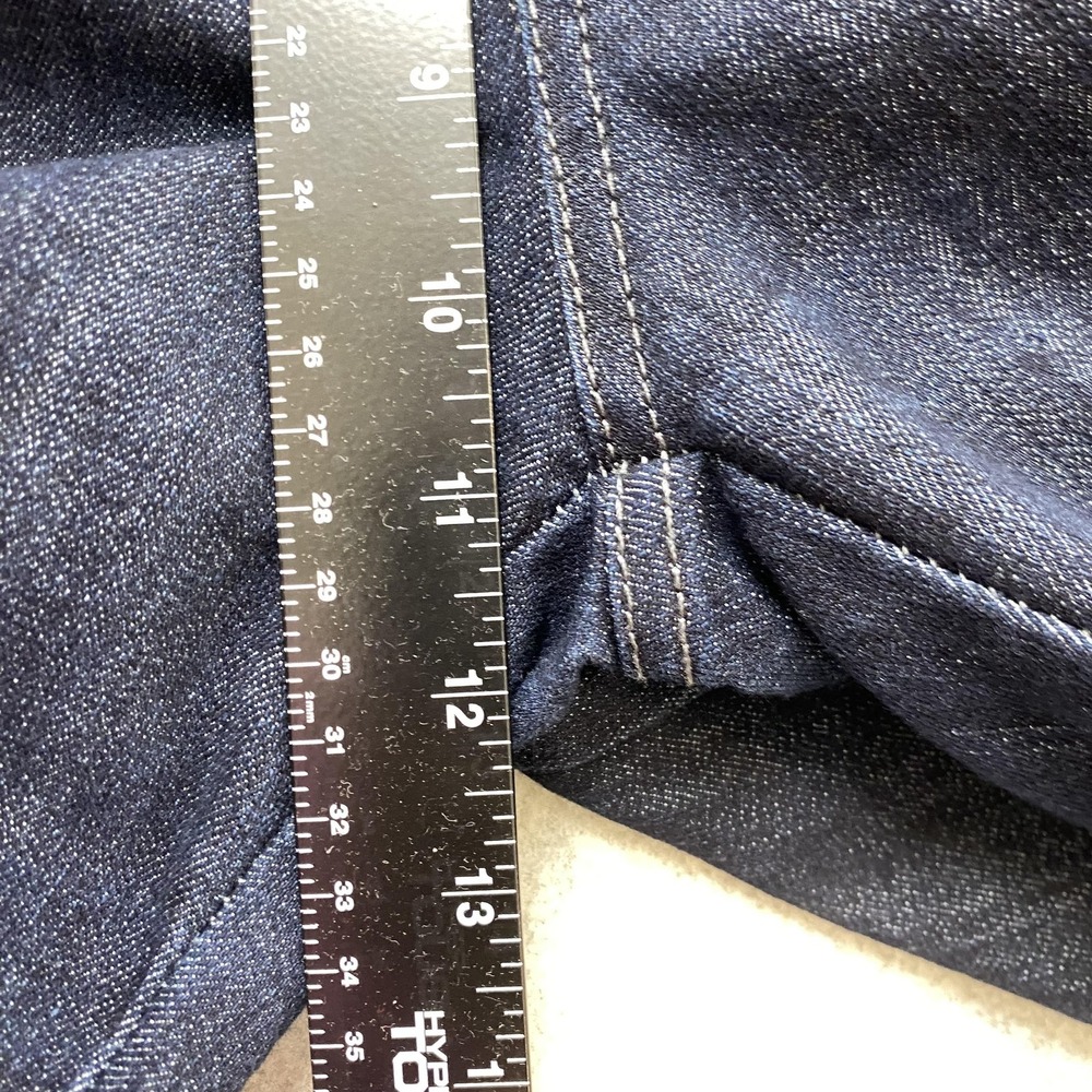 Style&co Womens 10P Jeans (30x27) Petite Blue Dark Wash Straight Leg Denim - Picture 11 of 13